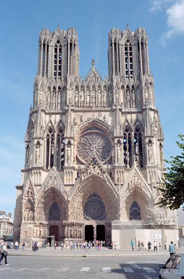 Cathdrale Notre-Dame de Reims, where French kings were crowned